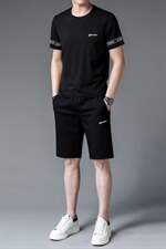 2023夏季新款冰丝中老年夏季休闲中年短袖t恤男运动衣服男装套装，男装T恤，电商B212（原钱塘6029）