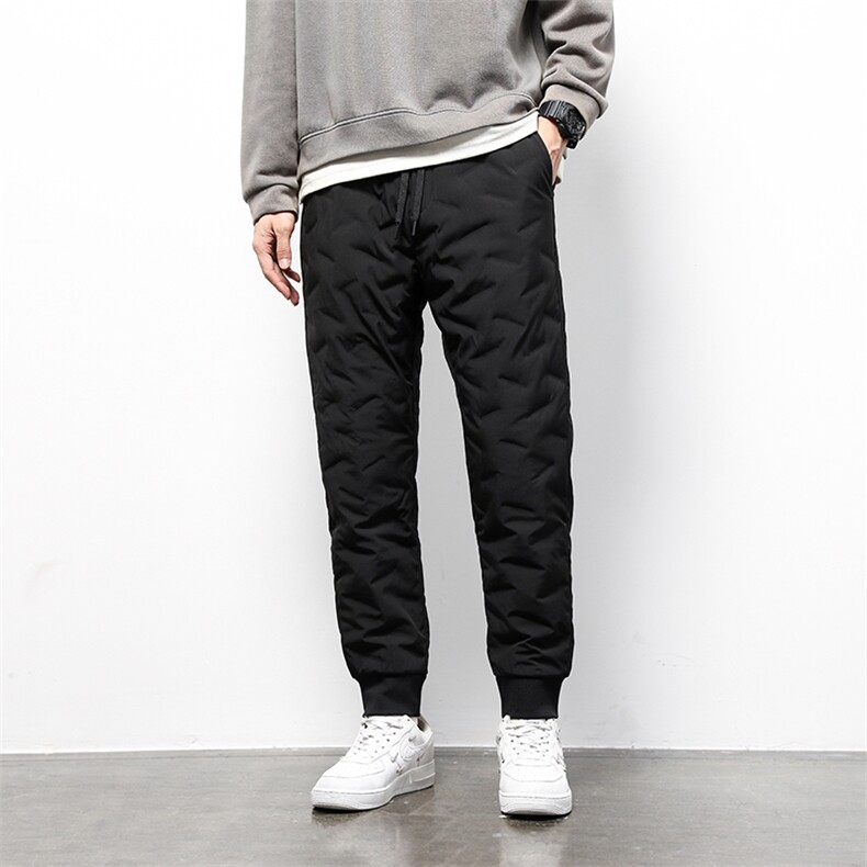 冬季男士羽绒裤外穿新款中年保暖加厚爸爸装商务休闲鹅绒裤子男装，男装棉裤，电商B212（原钱塘6029）