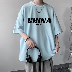 HT73001-P22 华夫格t恤男短袖男大码五分袖 大皂风图片