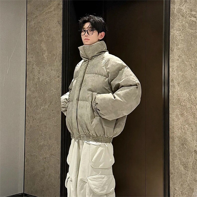 现货[网图]小众设计感棉服扎染立领百搭潮上衣5D3062-TP60不,男装棉衣,电商A102