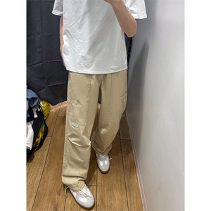 01高街款美式工装裤宽松直筒痞帅伞兵裤春夏XZ211-1-K2429-P55图片