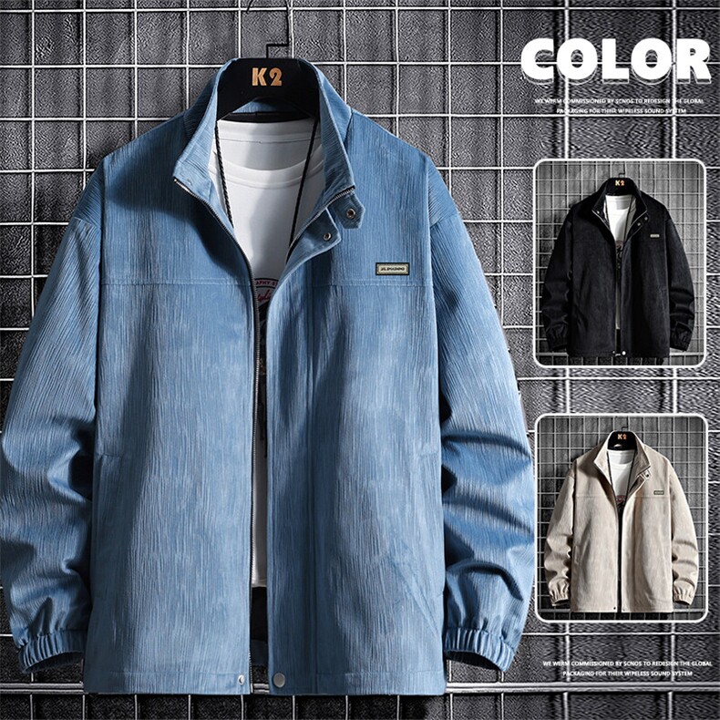 现货8512-P70大码控128春季大码户外立领夹克外套，男装夹克，星座209