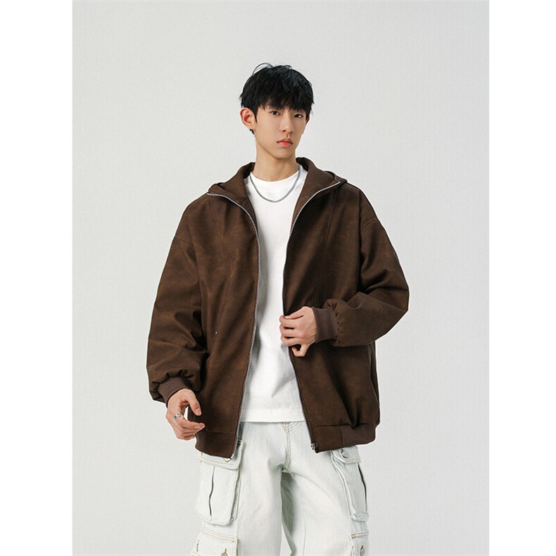 春季皮衣美式潮牌青少年百搭夹克情侣春装外套XZ102B-1-JK2563P85,男装皮衣,星座102B-1