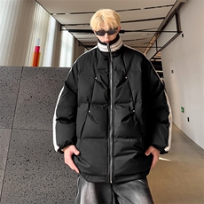 特P95控158168三条杠棉服冬外套情侣格子棉衣立领面包服MY243，男装棉衣，电商B370