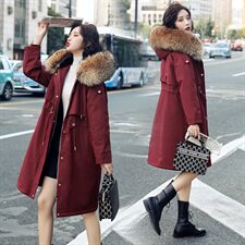 冬装2021年新款派克棉服女韩版宽松加厚棉衣加绒外套派克服收腰，女装棉衣/棉服，辉之琳