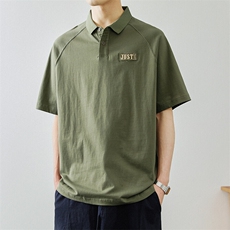 纯棉短袖t恤男士polo衫夏季薄款潮牌纯色休闲上衣服T恤高级感，男装T恤，星座914