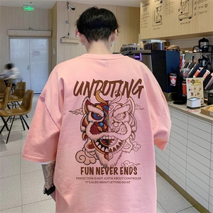 已注册龙潮新中式短袖T重磅280克TB4382批30纯棉220克T4382P25图片
