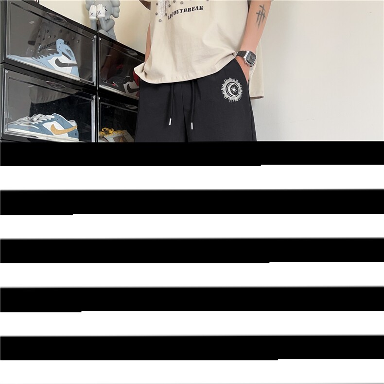 抖音品质美式印花机能速干宽松休闲七分裤B315-K25410-特p30控58,男装休闲裤,电商B315