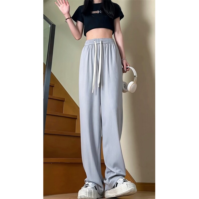 高品质冰丝裤夏季空调裤抽绳垂感休闲裤715-6-K507P50，男装休闲裤，星座715-6