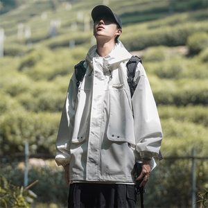 冲锋衣！外套连帽防水冲风锋衣男夹克 B226-JK01-P100图片