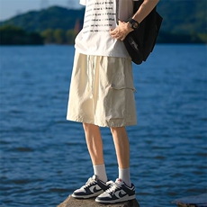 短裤男夏季多口袋工装五分裤子薄款宽松直筒中裤DA729，男装牛仔裤，星座1116A-1（原606A）