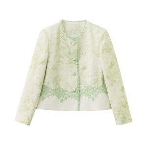 现货现货2026年春季新中式外套，女装短外套，伊仟回