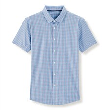 DN62213限价108元男士2023夏短袖衬衫商务休闲修身衬衣P65，男装衬衫，电商B360