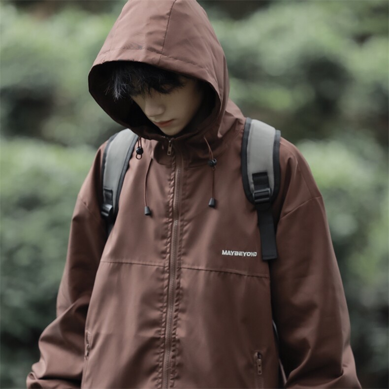 秋季新款冲锋衣男连帽外套户外防风登山夹克217-2-JK23172-P65图片