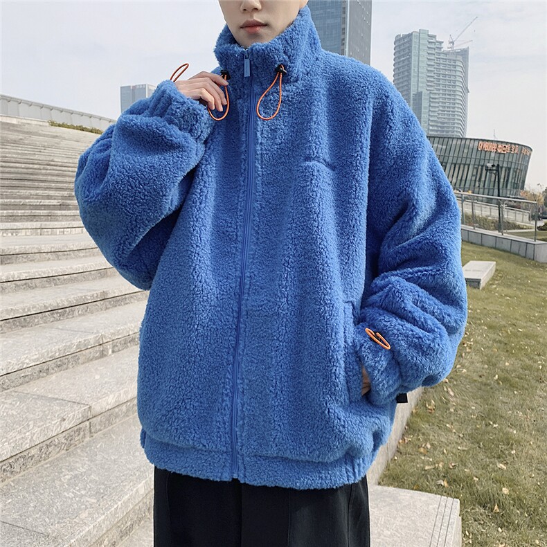 港风外景冬季宽松百搭棉服男羊羔毛情侣棉衣外套男7956P105控149,男装棉衣,星座226-1