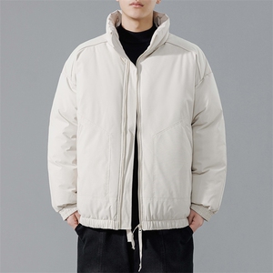 现货冬季美式休闲加厚雪山外套夹克立领纯色三防户外工装棉服图片