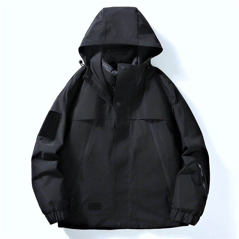 Y5980-P220 冬季新款新标85白鸭绒情侣款三合一连帽羽绒服图片
