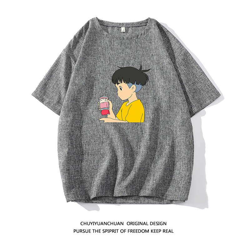 风复古亚麻短袖男棉麻t恤男半袖ZT71200-P35，男装T恤，电商A040A