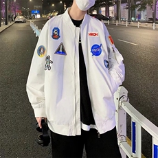 2022休闲夹克春季潮棒球服宇航员飞行员潮牌男外套W2641，男装夹克，星座512-2