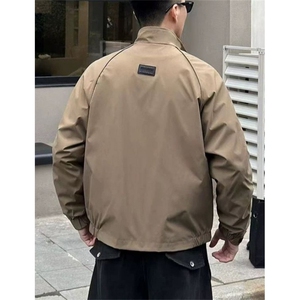 春秋新款男士休闲夹克外套百搭立领夹克时尚简约工装上衣 JK93图片