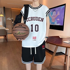 夏季背心短裤套装潮牌无袖t恤篮球运动两件套6173特P40控68，男装T恤，电商A309