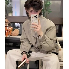 【有货】DJK611-P55春秋新中式复古盘扣百搭潮外套男女工装夹克，男装夹克，星座603-2