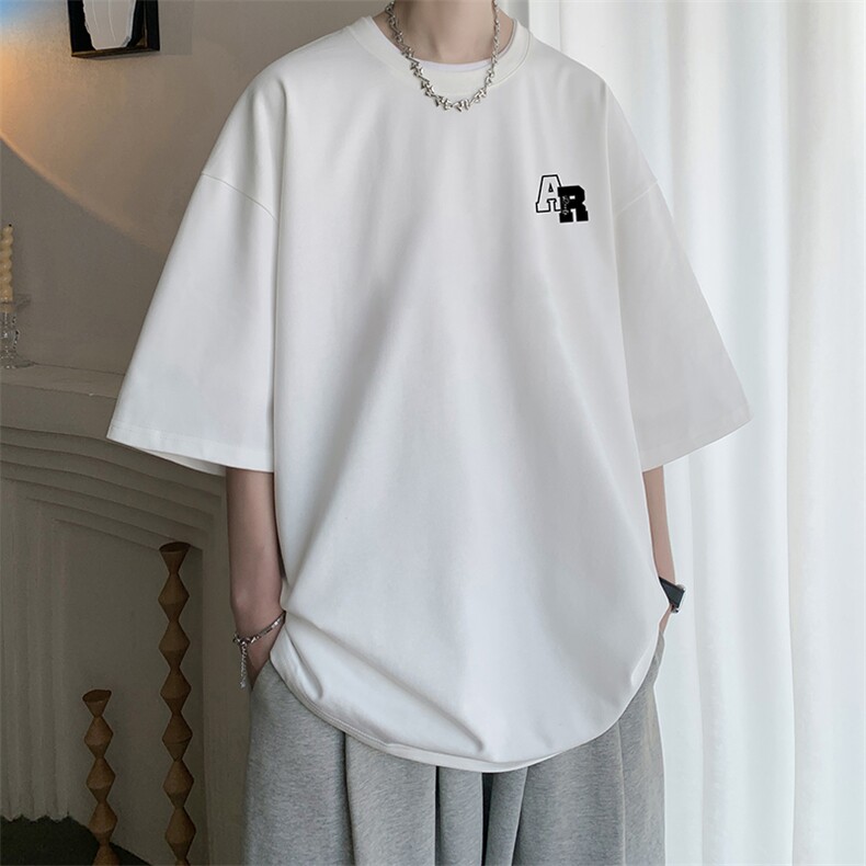 230g重磅纯棉短袖t恤男大码半袖半截袖 DX17369-P20图片
