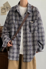 点击率8个点秋季衬衫男宽松长袖上衣D329-QM614-P50控68，男装衬衫，电商D329