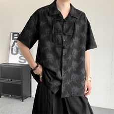 夏装2026小众新中式盘扣复古衬衫男女同款中性上衣唐装汉服汉服,男装衬衫,星座909, 夏装2026小众新中式盘扣复古衬衫男女同款中性上衣唐装汉服汉服,男装衬衫,星座909,