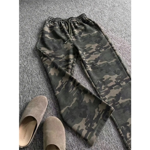 KZ115-尺码M-3XL-P40-X70-美式复古迷彩针织卫裤宽松弯刀休闲裤图片