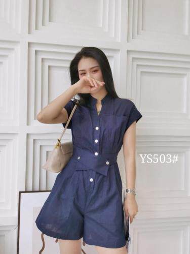 棉麻料连体裤，女装连体裤，YO\VLF雅洛菲