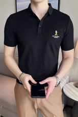 2024夏季新款英伦风高品质修身刺绣POLO衫冰丝短袖T恤男D239-p48，男装T恤，电商D303