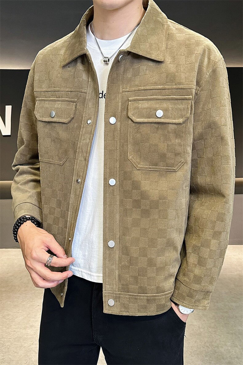 L20-P80秋冬新款大码翻领休闲外套夹克控129,男装夹克,星座109