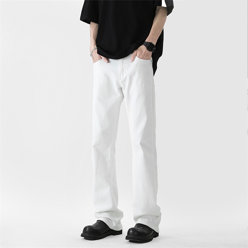 611-DW997-P60珍珠白微喇弹力牛仔裤（，全码长期现货），男装牛仔裤，星座611