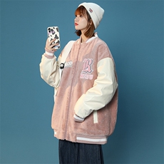 冬季潮羊羔绒棉服中性风加绒宽松棉衣外套男女8890-P115控价138，男装棉衣，电商A441-1