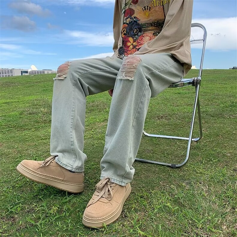 青春流行ins男直筒水洗牛仔裤T3005P38,男装牛仔裤,星座1116-2