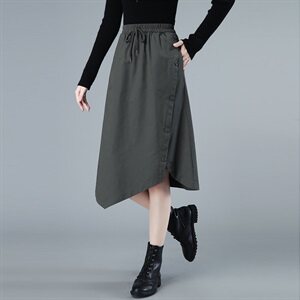 2021春秋款新品纯棉休闲半身裙300款,半身裙,秋牧寒烟