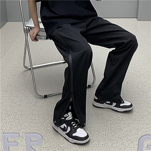 春夏防风男女机能拉链潮牌美式9分裤休闲裤显瘦街头ins长裤-K190图片