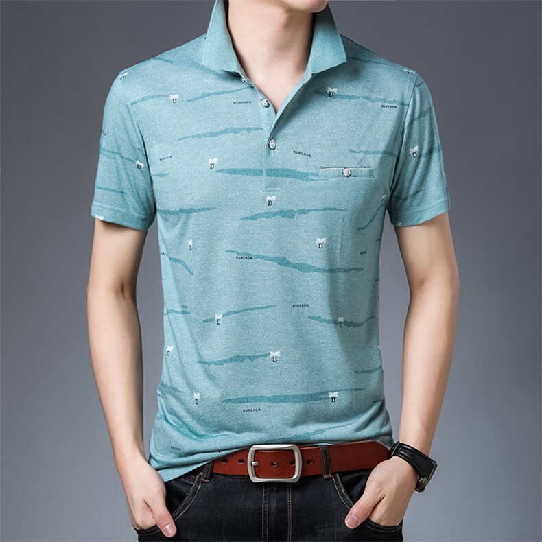 polo衫男2023夏季新款棉质翻领夏季潮流衣服时尚男士POLO男装,男装T恤,电商B212（原钱塘6029）