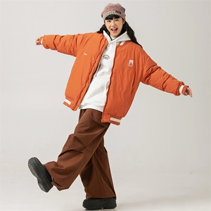 2026冬季新款男日系潮牌纯色刺绣白鸭绒羽绒服加厚外套YR38-F219图片