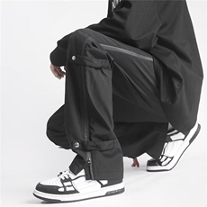 冲锋裤男春季户外机能风男排扣裤子美式休闲裤K10035-310B-1-P45，男装休闲裤，星座310B-1