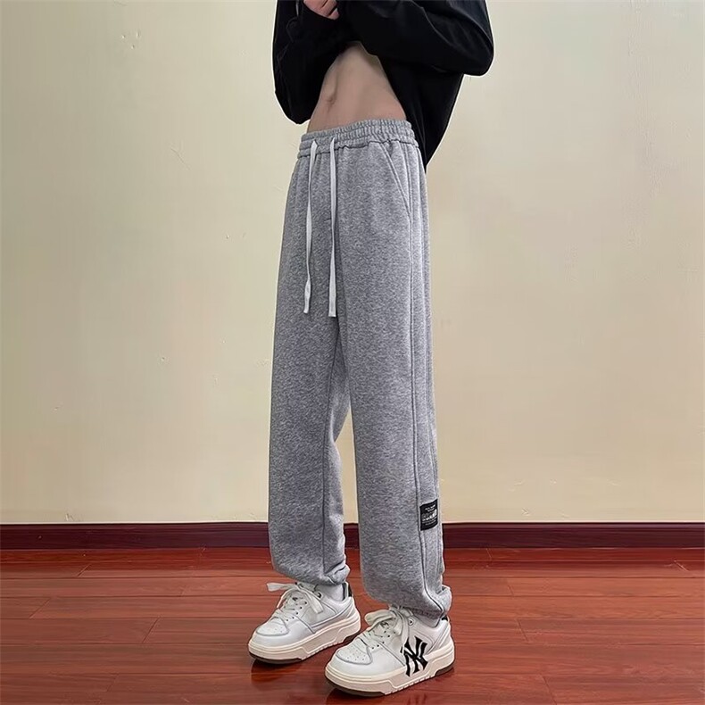 2024春夏款男卫裤贴标束脚休闲长裤加大码M-4XLh068P30,男装休闲裤,星座1013-1