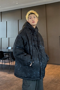 2025  情侣款连帽棉衣棉服加绒加厚新中式盘扣棉袄外套 G1616-P95图片