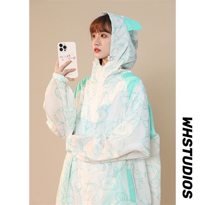 防晒衣男女外套韩版大码原创薄款夹克衫印花防晒服男225-2-20526，男装防晒衣，星座225-2