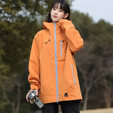 新款男女高品质户外登山服青少年学生冲锋衣夹克外套HS6633-P80，男装夹克，星座1206（原A206）