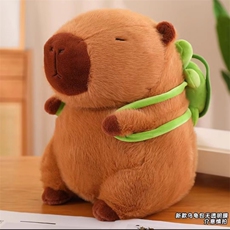 伯仟合毛绒玩具 乌龟背包水豚