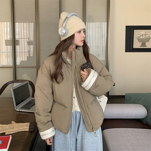 新款立领韩版拼接羽绒服50绒2C105-F1-P215-K318图片
