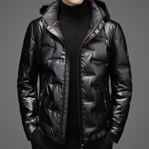 冬季潮流新款羽绒服男士短款时尚亮面宽松休闲外套SNDAF8865-P240，男装羽绒服，电商B212（原钱塘6029）