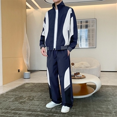 春秋季冲锋外套男款夹克男装中学生潮流拼接套装TZ0571-P113，男装休闲套装，星座308B-2