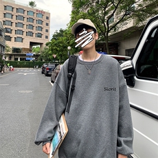 S6098-P35春季圆领卫衣男大码韩版宽松长袖外套男，男装卫衣，电商A040